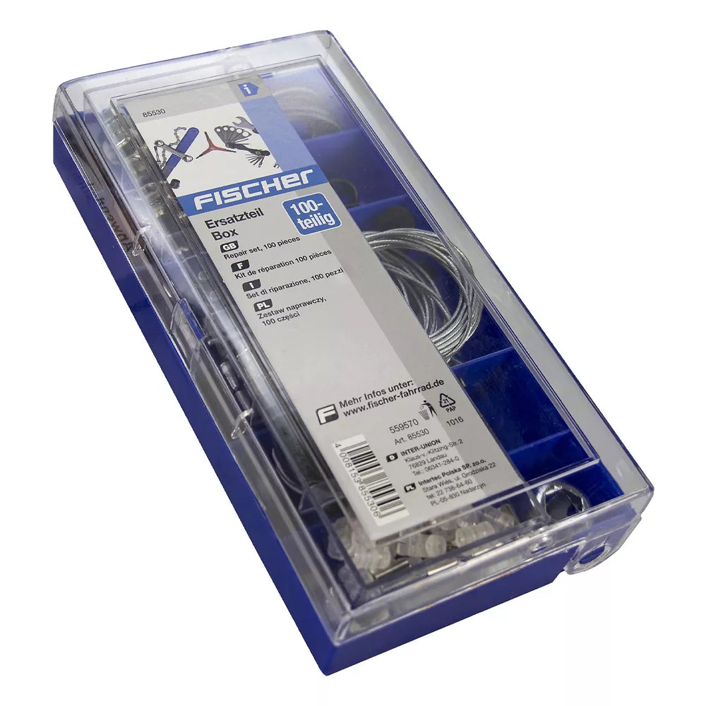 Remonto bei įrankių rinkinys Fischer // 100 dalių bei įrankių