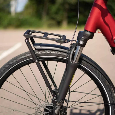 Priekinė bagažinė AtranVelo HYBRID UNI 20-29" // aliuminis, AVS sistema (juoda)