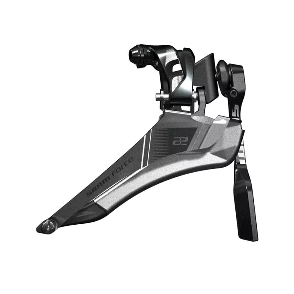 Priekinis pavarų perjungiklis SRAM AM FD FORCE22 YAW™ // 2x11-speed, Braze-On, with Chain Drop Protector