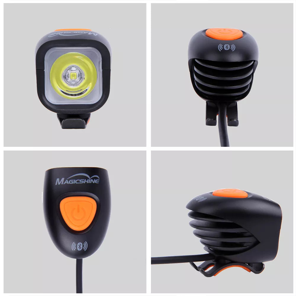 Priekinis žibintas MagicShine MJ 900B // Bluetooth, 1000 Lm (juodas)