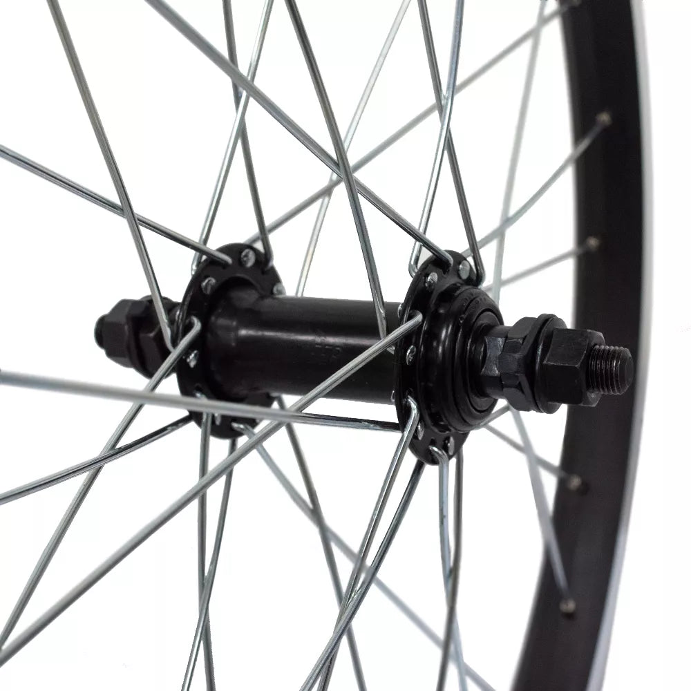 Priekinis ratas 20" v-brake, 28H, veržlė, aliuminis