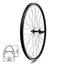 Priekinis ratas 27,5" v-brake, 36H, QR, dvigubas, kniedytas, aliuminis
