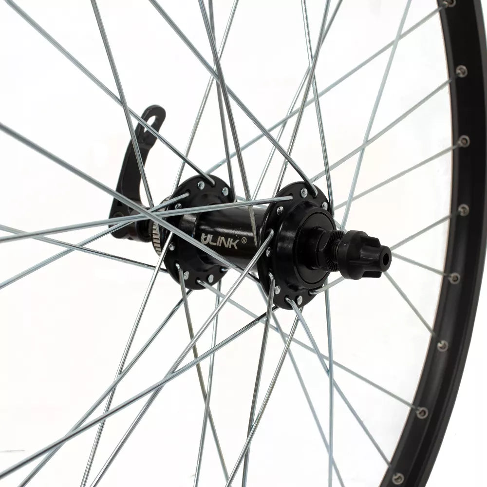 Priekinis ratas J19SB 24" d-brake CL, 32H, QR, kniedytas, dvigubas