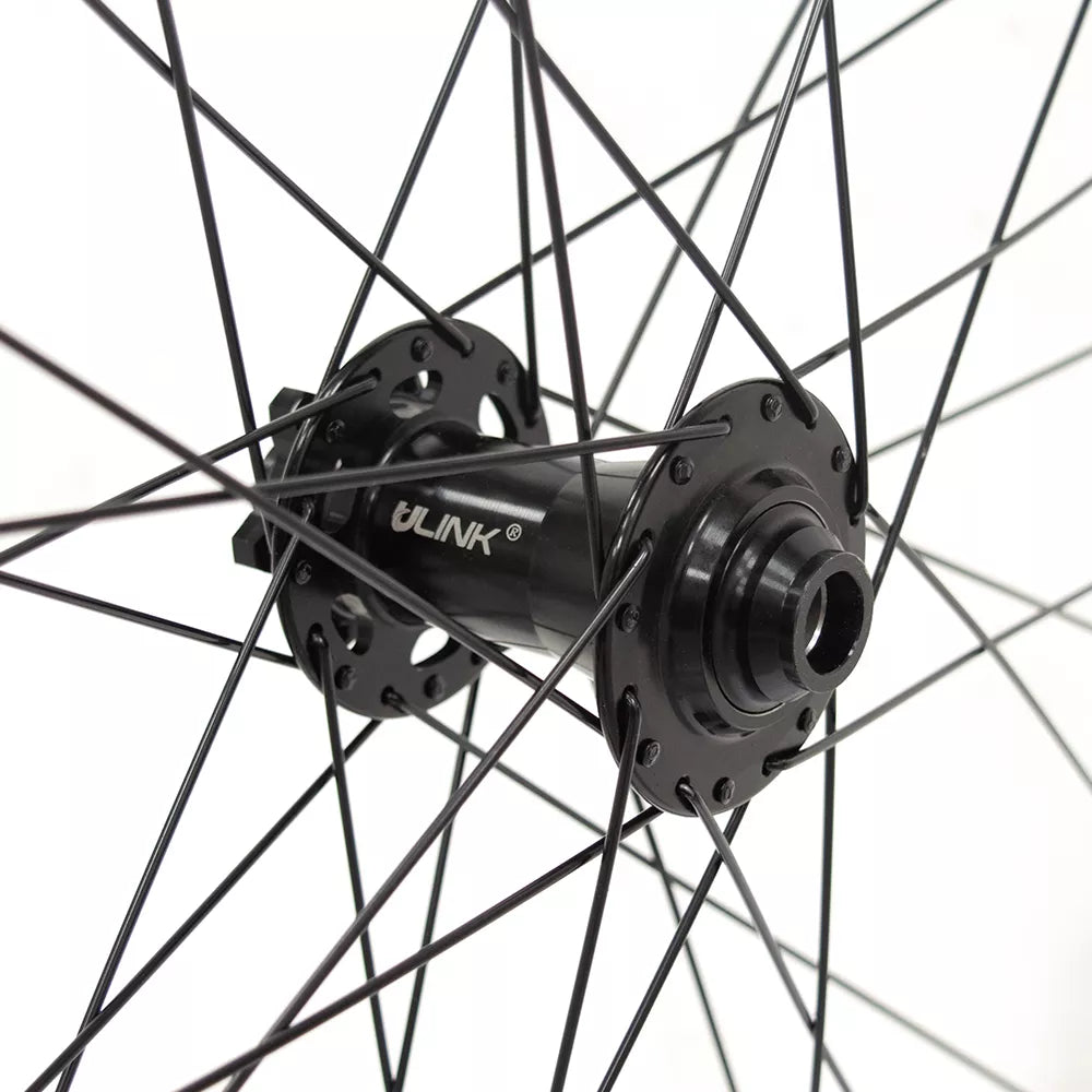 Priekinis ratas J25DH 29" // diskiniams 6-varžtų stabdžiams, 32H, Thru Axle, kniedytas, aliuminis