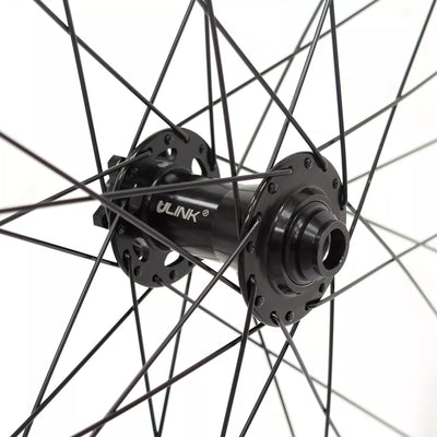 Priekinis ratas J25DH 29" // diskiniams 6-varžtų stabdžiams, 32H, Thru Axle, kniedytas, aliuminis