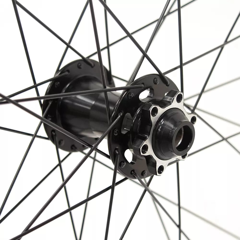 Priekinis ratas J25DH 29" // diskiniams 6-varžtų stabdžiams, 32H, Thru Axle, kniedytas, aliuminis
