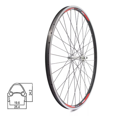 Priekinis ratas Sunstart 28" // V-Brake, 36H, veržlė, dvigubas, kniedytas, aliuminis