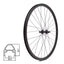 Priekinis ratas ZLA-019 26" // V-Brake, 28H, veržlės, dvigubas, kniedytas, aliuminis