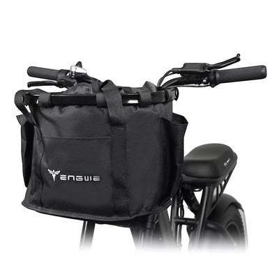 Krepšys ant vairo Engwe // 19 l,  su greito nuėmimo jungtimi (juoda)