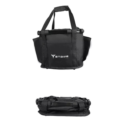 Krepšys ant vairo Engwe // 19 l,  su greito nuėmimo jungtimi (juoda)