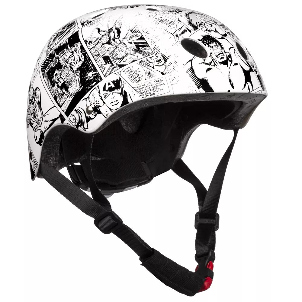 Šalmas AVENGERS 52-56cm (balta/juoda)