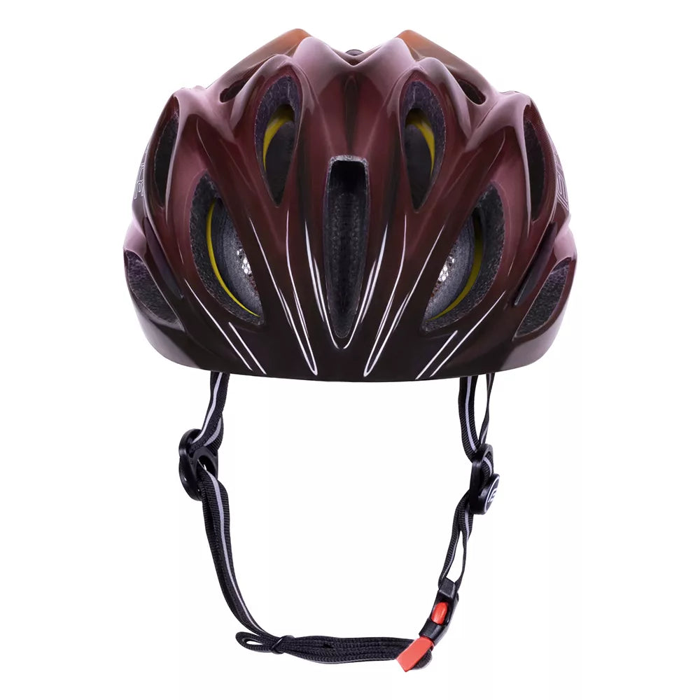 Šalmas FORCE BULL HUE MIPS // dydis L-XL (58-61 cm) (raudona/juoda)