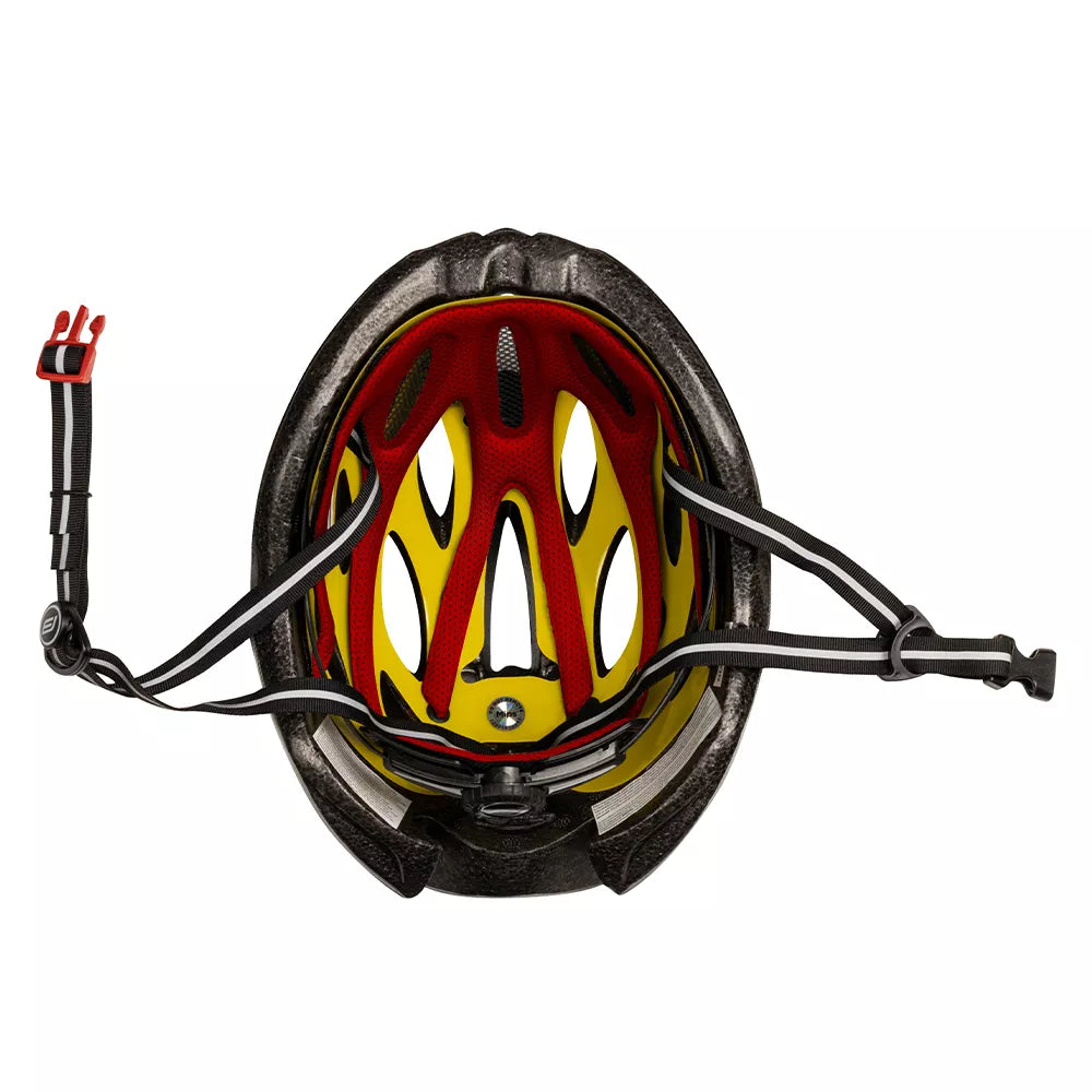 Šalmas FORCE BULL HUE MIPS // dydis L-XL (58-61 cm) (raudona/juoda)