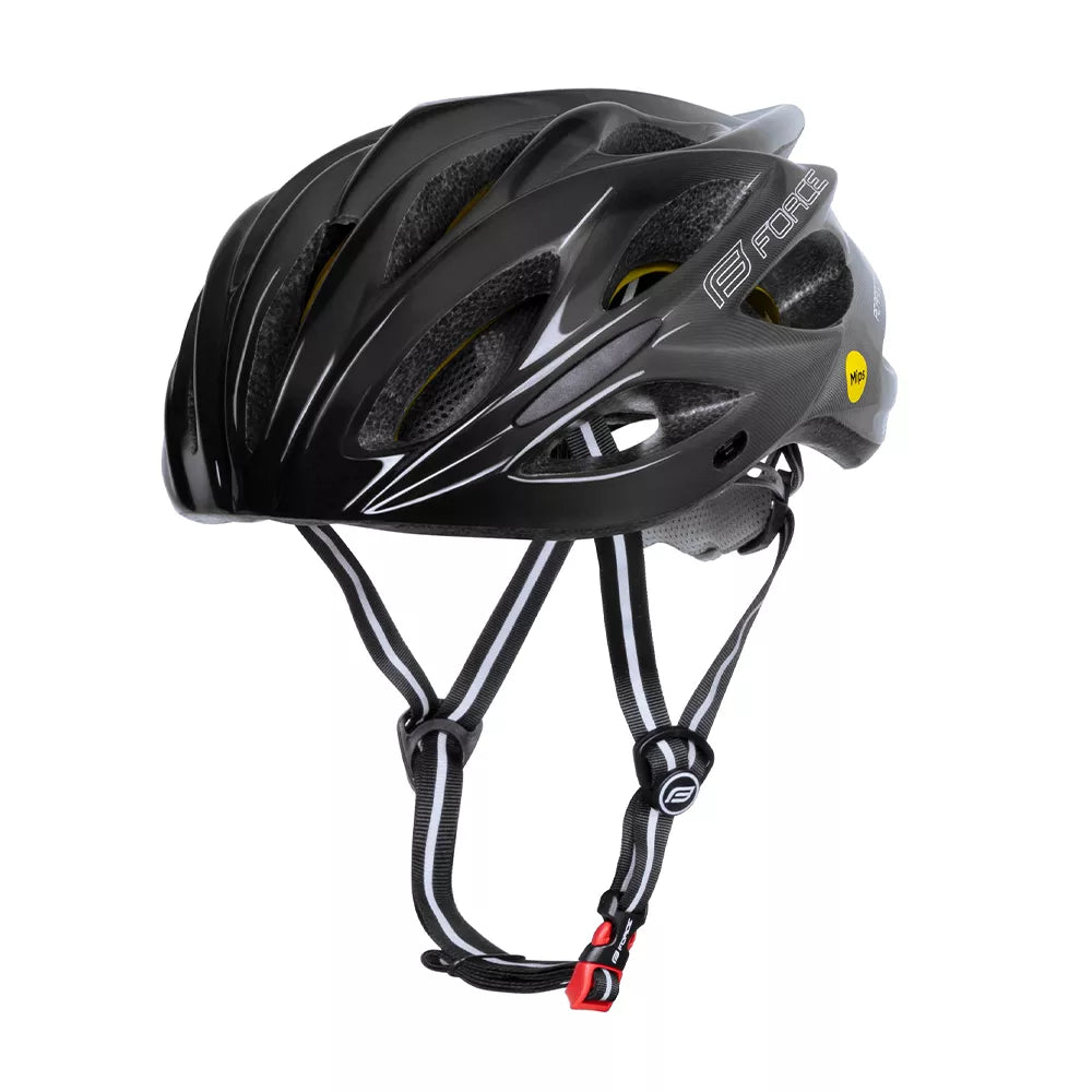 Šalmas FORCE BULL HUE MIPS // dydis S-M (55-58 cm) (pilka/juoda)