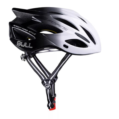 Šalmas FORCE BULL HUE MIPS // dydis S-M (55-58 cm) (balta/juoda)