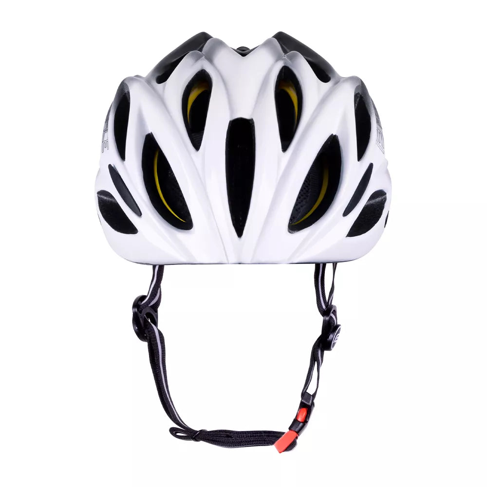 Šalmas FORCE BULL HUE MIPS // dydis S-M (55-58 cm) (balta/juoda)