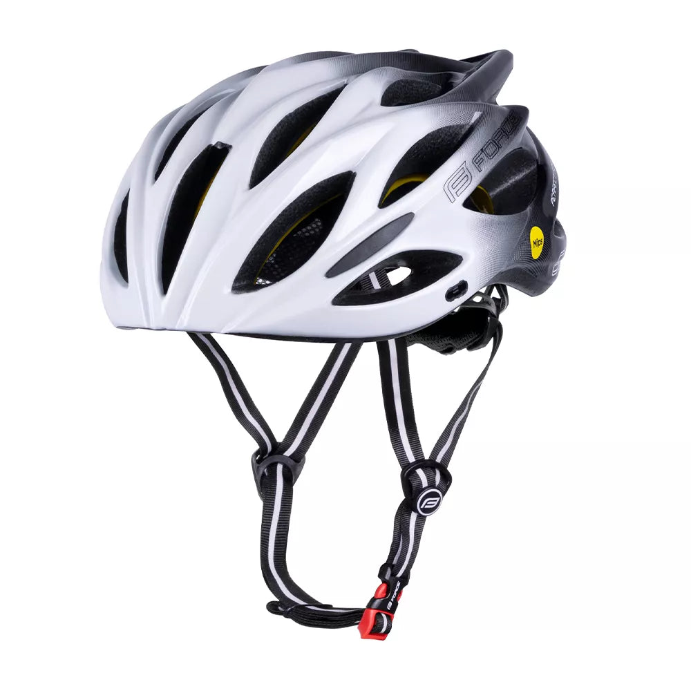 Šalmas FORCE BULL HUE MIPS // dydis S-M (55-58 cm) (balta/juoda)