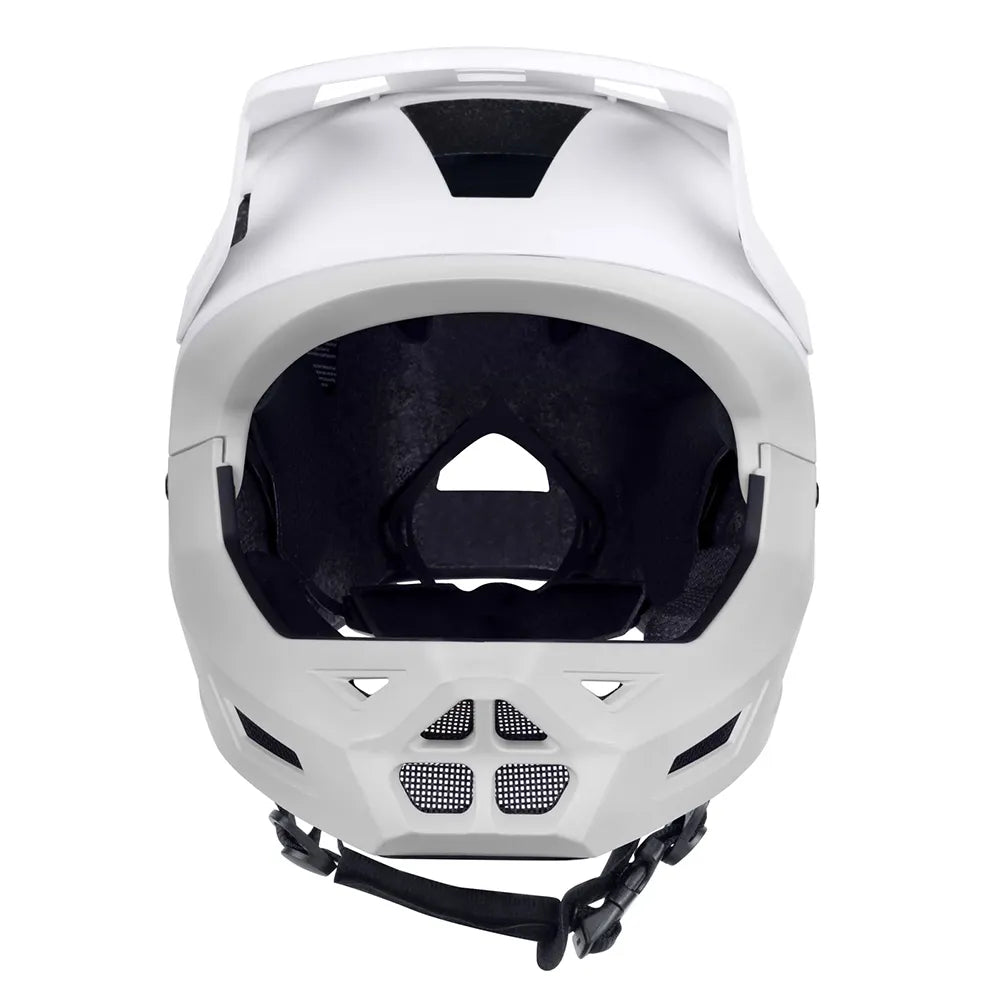 Šalmas FORCE Drop Downhill // dydis: L-XL (58-61 cm) (balta/pilka)