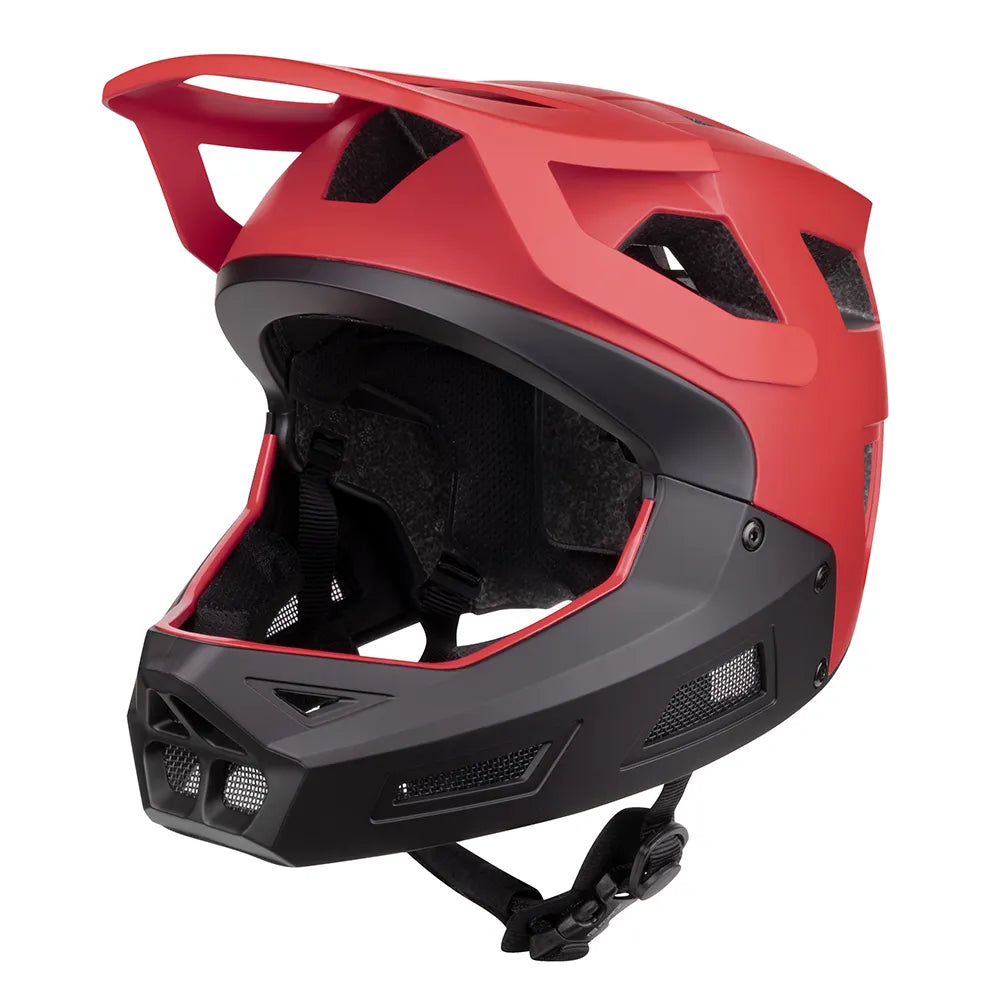 Šalmas FORCE Drop // dydis: S - M (55-58 cm) (juoda/raudona)