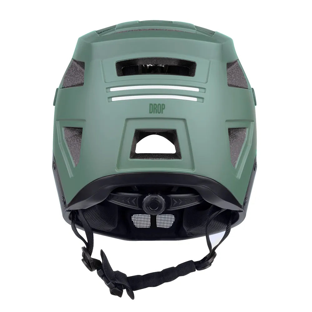 Šalmas FORCE Drop // dydis: XS - S (51-54 cm) (juoda/žalia)