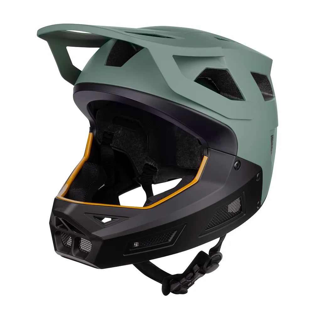 Šalmas FORCE Drop // dydis: XS - S (51-54 cm) (juoda/žalia)