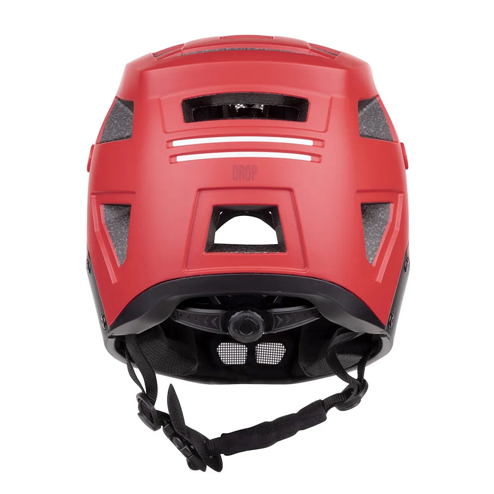 Šalmas FORCE Drop // dydis: XS - S (51-54 cm) (juoda/raudona)