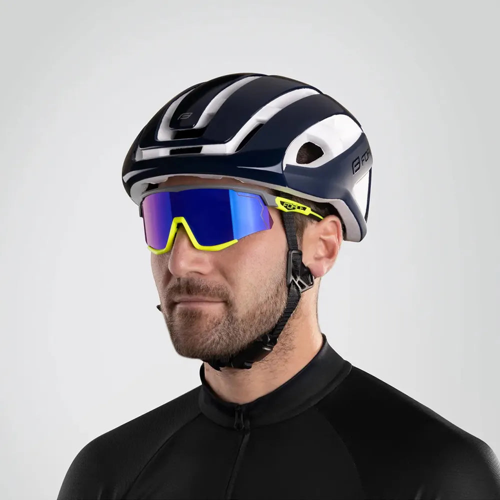 Šalmas FORCE Neo // dydis: S-M (55-59 cm) (mėlyna/balta)
