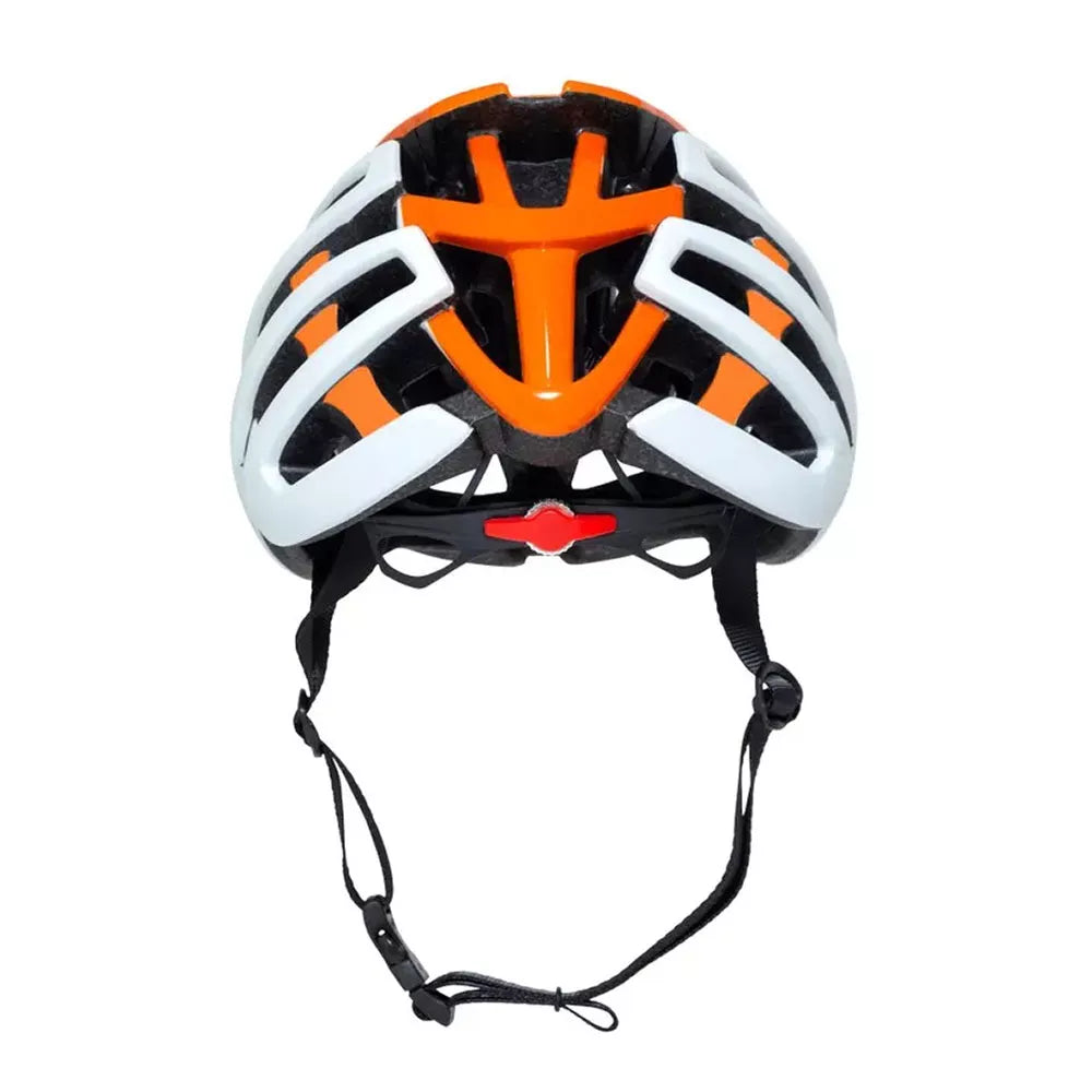 Šalmas HEBO Casco Bici Core // dydis: 55-58 cm (balta/oranžinė)