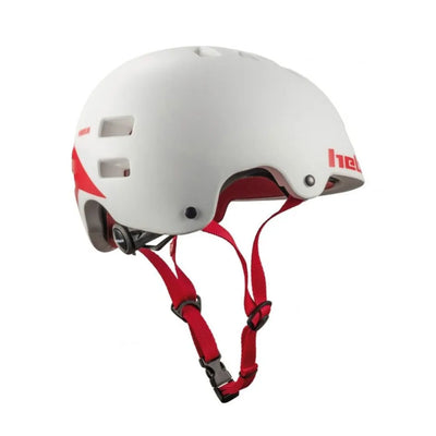 Šalmas HEBO Casco Bici Wheelie // dydis: 55-59 cm (balta/raudona)