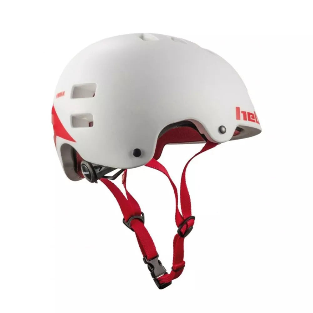 Šalmas HEBO Casco Bici Wheelie // dydis: 59-62 cm (balta/raudona)