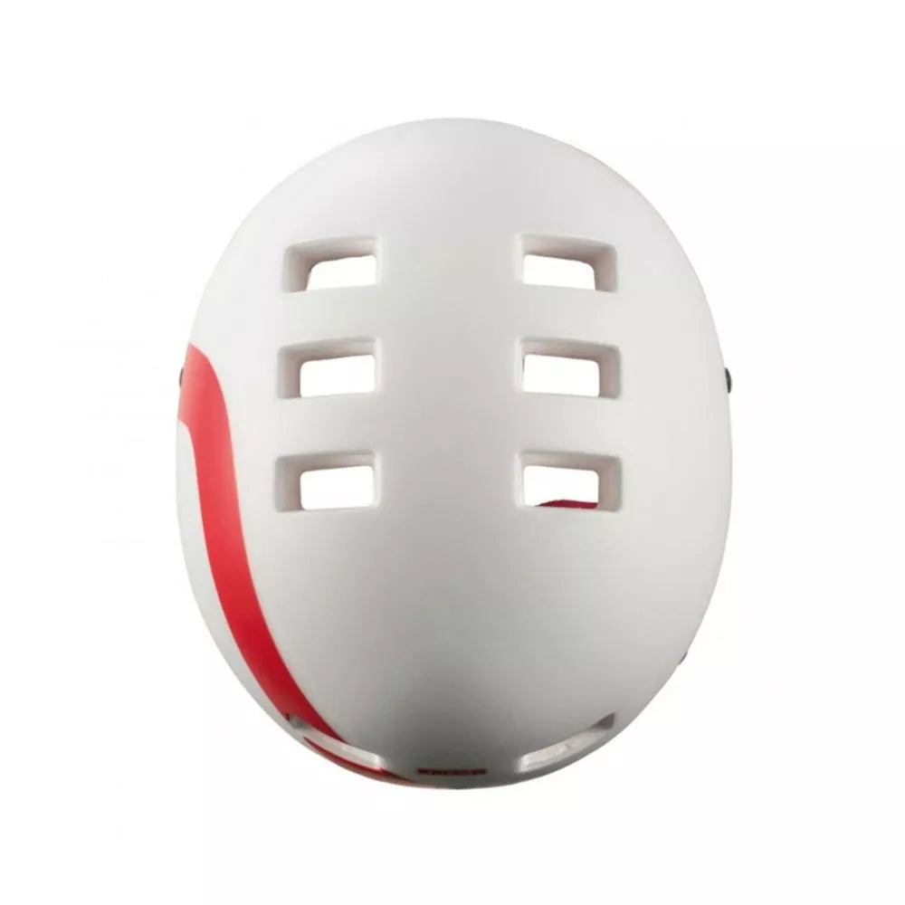 Šalmas HEBO Casco Bici Wheelie // dydis: 59-62 cm (balta/raudona)