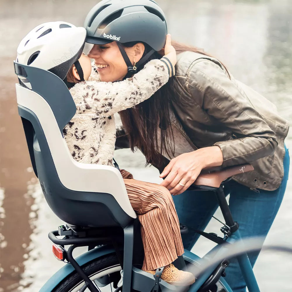 Dviračio kėdutė BoBike Go® Maxi MIK-HD // tvirtinimas ant bagažinės (pilka)