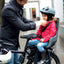 Dviračio kėdutė BoBike Go® Maxi // su miego funkcija, tvirtinimas prie rėmo (pilka)