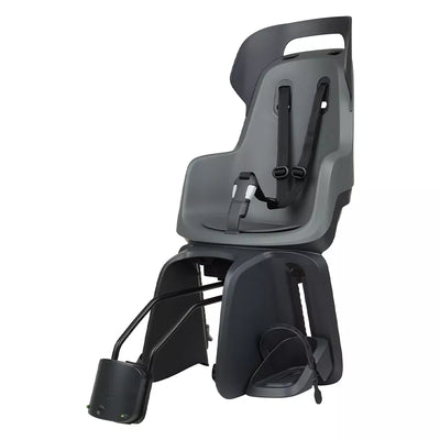 Dviračio kėdutė BoBike Go® Maxi // su miego funkcija, tvirtinimas prie rėmo (pilka)