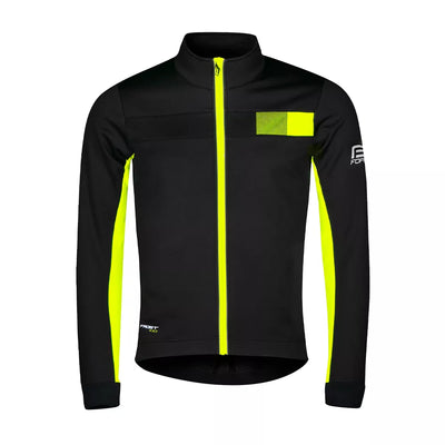 Vaikiška striukė FORCE FROST KID Softshell // 141-153 cm, -5 °C iki +5 °C (juoda/salotinė)