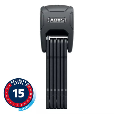Spyna ABUS BORDO GRANIT™ 6500KA // su signalizacija, sulankstoma, 90 cm (juoda)