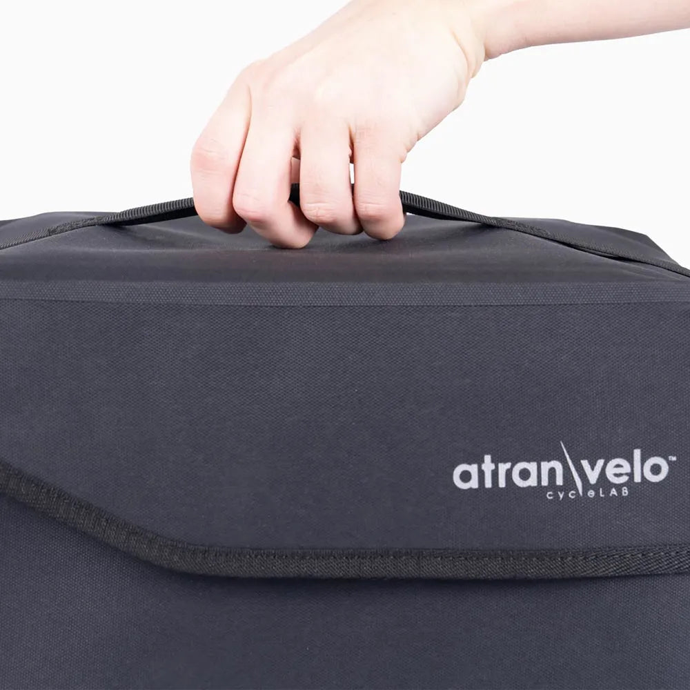 Krepšys ant bagažinės AtranVelo Commuter Top WP // 14L, 20x29x32 cm, AVS fiksacija, Water-Proof (juoda)