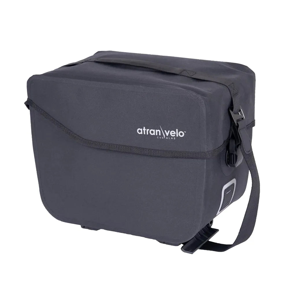Krepšys ant bagažinės AtranVelo Commuter Top WP // 14L, 20x29x32 cm, AVS fiksacija, Water-Proof (juoda)