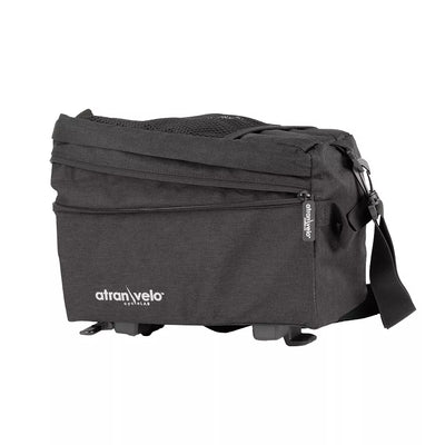 Krepšys ant bagažinės AtranVelo ZAP EASY // 11L, 17x25x31 cm, AVS fiksacija, Water-Proof (juoda)
