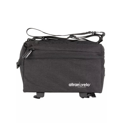 Krepšys ant bagažinės AtranVelo ZAP EASY // 11L, 17x25x31 cm, AVS fiksacija, Water-Proof (juoda)