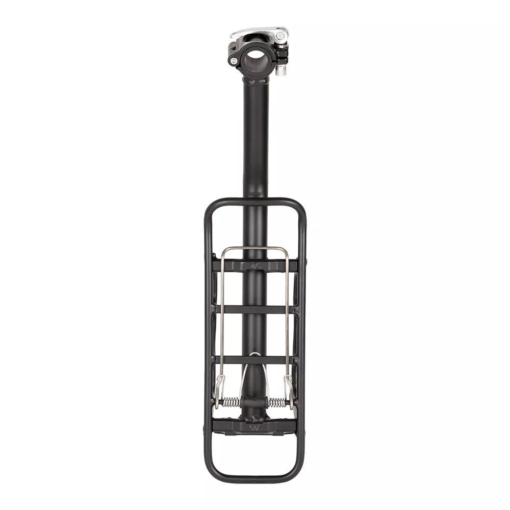 Bagažinė ant balnelio stovo AtranVelo TOUR 365 BS SEATPOST // tinka 25-36 mm stovams, aliuminis, AVS sistema (juoda)