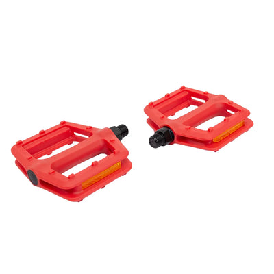 Pedalai BMX 9/16" // plastikas (raudona)