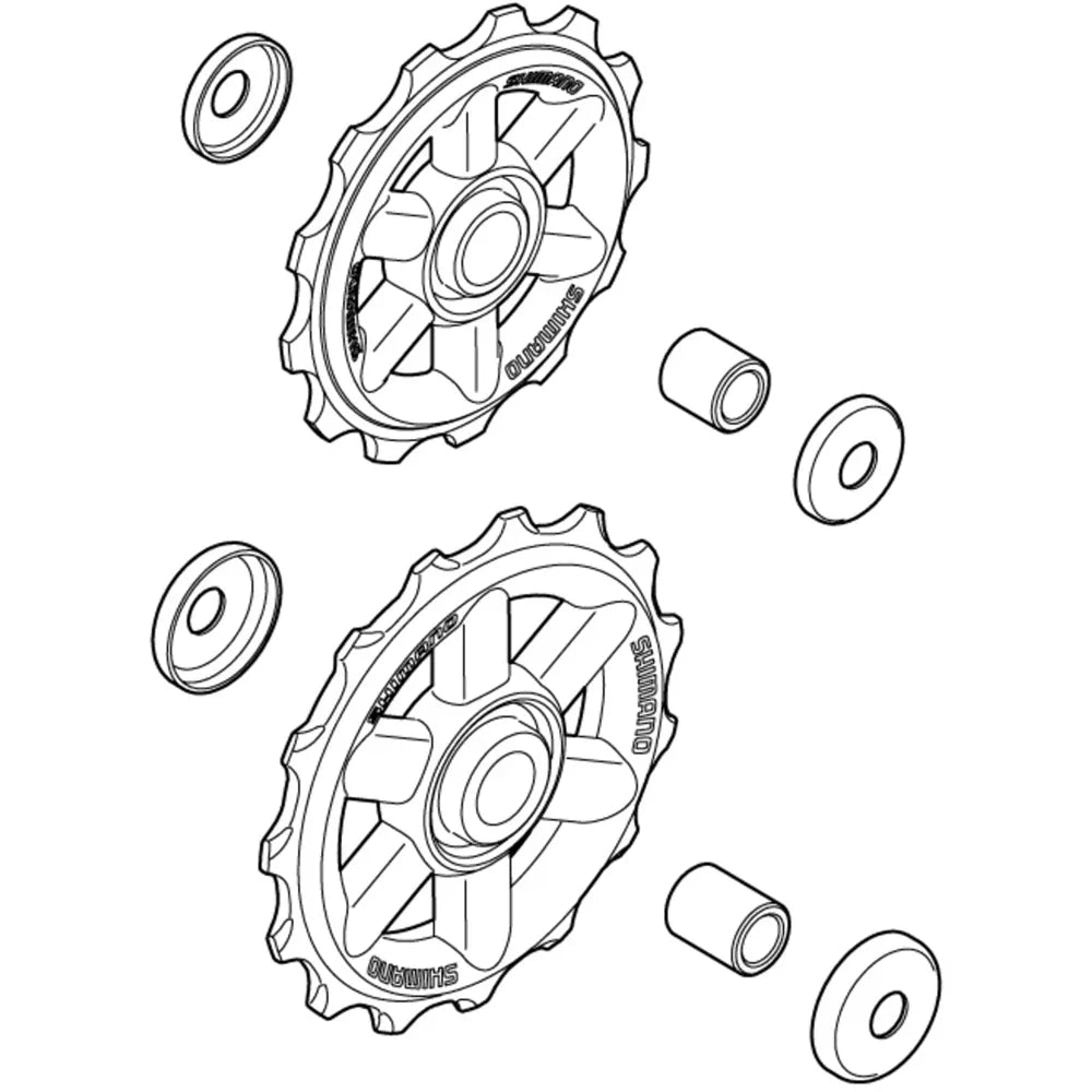 Galinio perjungėjo ratukai SHIMANO RD-M310
