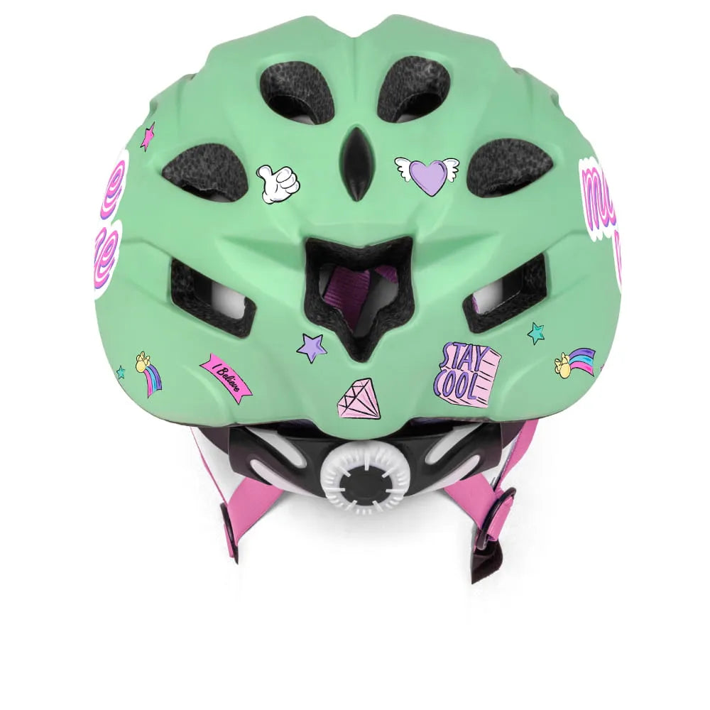 Šalmas MINNIE 52-56cm (žalsvas)