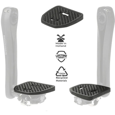 Pedalų adapteriai PEDAL PLATE 2.0 Shimano SPD, past., (juodi)