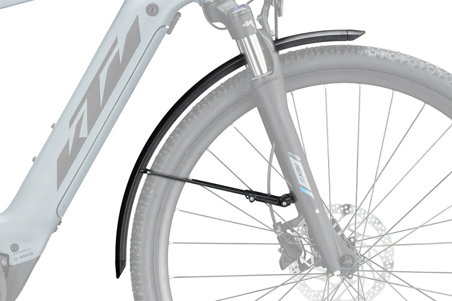 Priekinis purvasaugis KTM LFC Cross E-bike 28" (plastikinis, juodas)