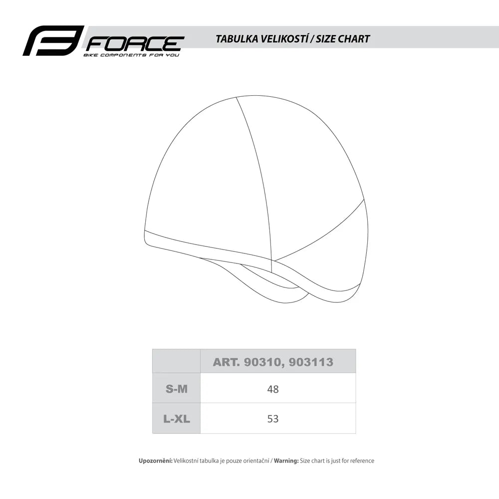 Pošalmis FORCE FREEZE winter (juodas) L-XL