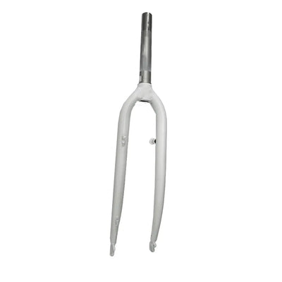 Priekinė šakė 28" 1 1/8"  V-brake 185mm, 50mm sriegis, plieninis (balta)