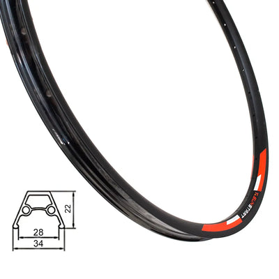 Ratlankis 28/29" SUNSTART HL28D, d-brake, 32H, dvigubas