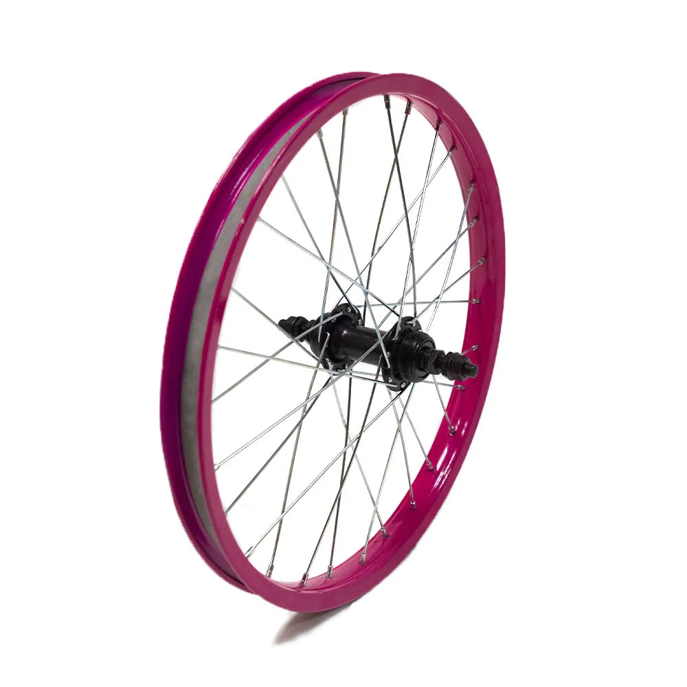 Galinis ratas 18" v-brake, 28H, užsukamas žv. blok., veržlė